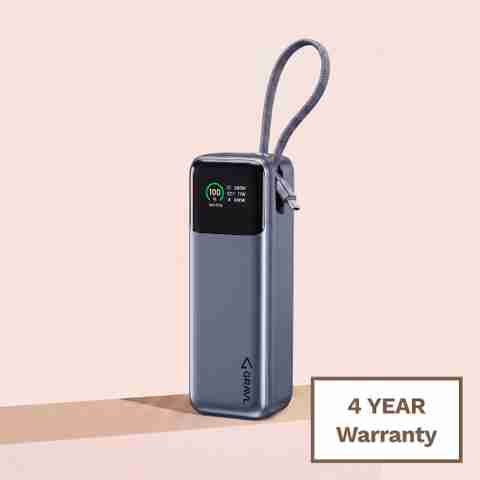 GRAVL 27000 mAh 240 W Power Bank (Grey, Lithium Polymer, Fast Charging for Earbuds, Laptop, Mobile, Smartwatch, Tablet) - Image 5