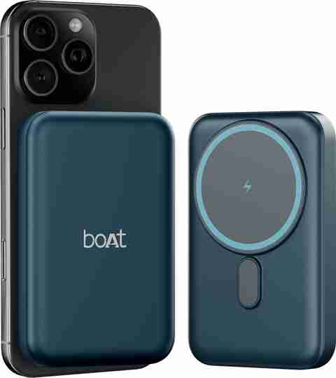 boAt 10000 mAh 22.5 W Wired & Wireless With MagSafe Power Bank (Deep Blue, Lithium Polymer, Fast Charging, Quick Charge 3.0 for Mobile) - Image 5