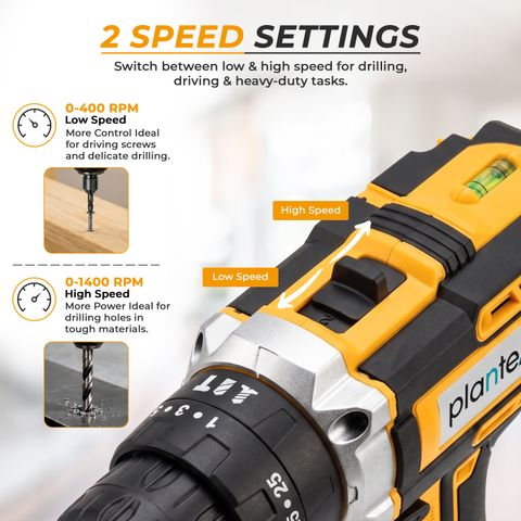 Plantex पà¥à¤²à¤¾à¤à¤à¥à¤à¥à¤¸ 21V Cordless Drill Machine/10mm Chuck Electric Screwdriver & Power Drill Kit à¤à¤¾à¤°à¥à¤¡à¤²à¥à¤¸ डà¥à¤°à¤¿à¤² (à¤à¤ साà¤à¥: 10 mm) - Image 7