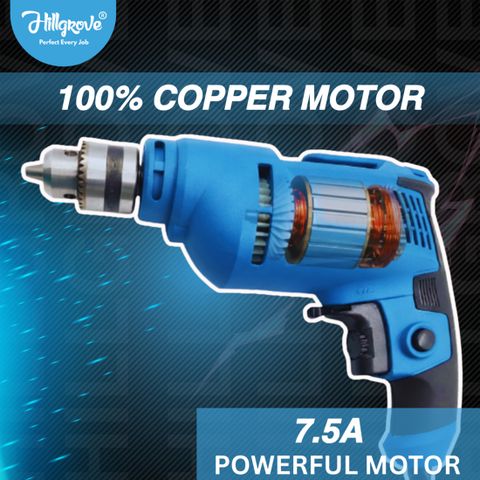 Hillgrove HGCM1092M3 500W Power Drill with 11 Bits - Image 8