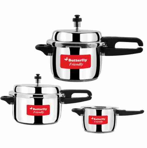 Butterfly stainless steel 2 L, 3 L, 5 L Induction Bottom Pressure Cooker (Stainless Steel) - Image 5