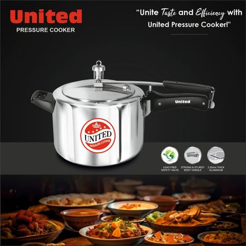 United unirize 5 L Pressure Cooker (Aluminium) - Image 7