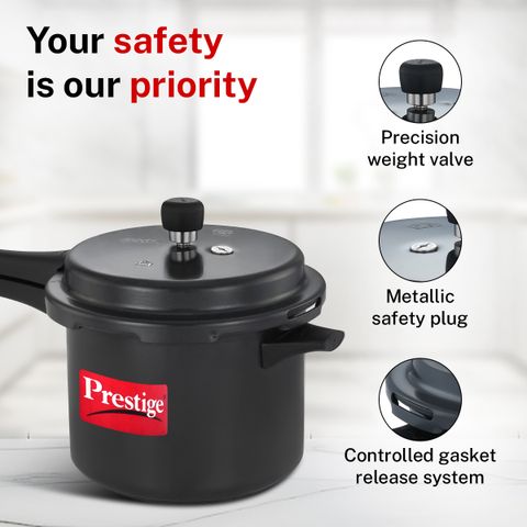 Prestige HA Popular+ 5L Induction Bottom Pressure Cooker - Image 7