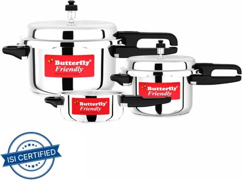 Butterfly stainless steel 2 L, 3 L, 5 L Induction Bottom Pressure Cooker (Stainless Steel) - Image 6