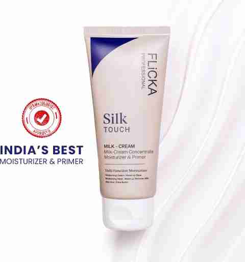 Flicka Silk Touch Milk-Cream Moisturizer for Face Makeup Long-Lasting Primer - 60 g (WHITE) - Image 5