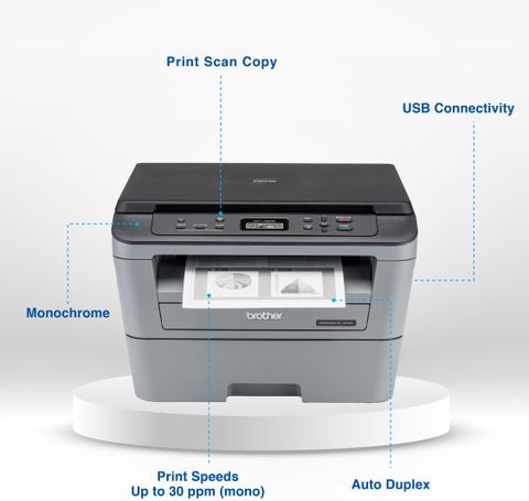 brother DCP-L2520D IND Multi-function Monochrome Laser Printer (Black Page Cost: 1.5 Rs.) Print, Copy & Scan, Auto Duplex, Up to 30 PPM Mono, Yield: Up to 2,600 Black Pages (Toner Cartridge, 1 Toner Cartridge Included) - Image 6
