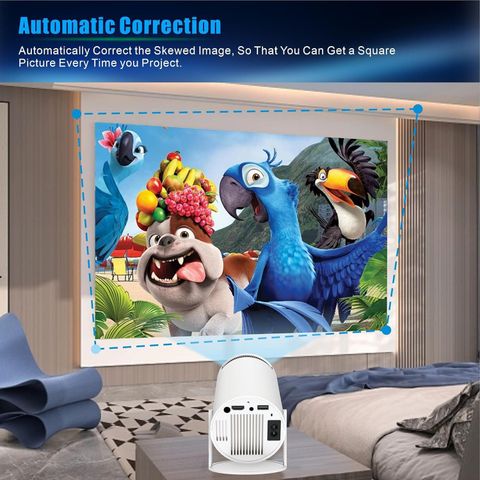 EarShades HY-300 4K Ultra HD Smart Mini Projector with WiFi, Android - Image 6