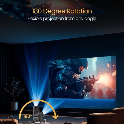 Portronics Beem 470 1080p Projector, Black - Image 7