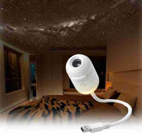 Opnex USB Galaxy Star Projector Night Lamp Multicolor - Image 2