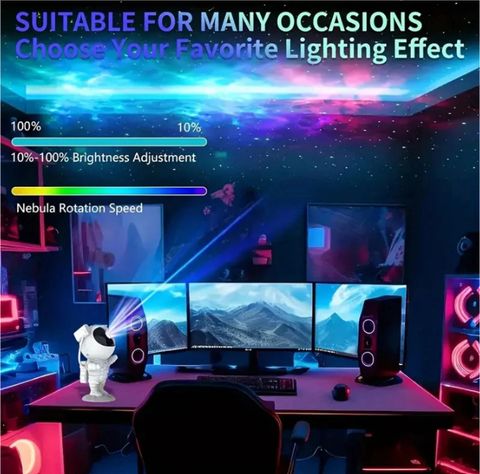 Senterprise Astronaut Galaxy Projector (500 lm) Portable Projector (White) - Image 6