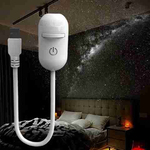 rivtoxx 2-in-1 Galaxy Projector Night Light, White - Image 3
