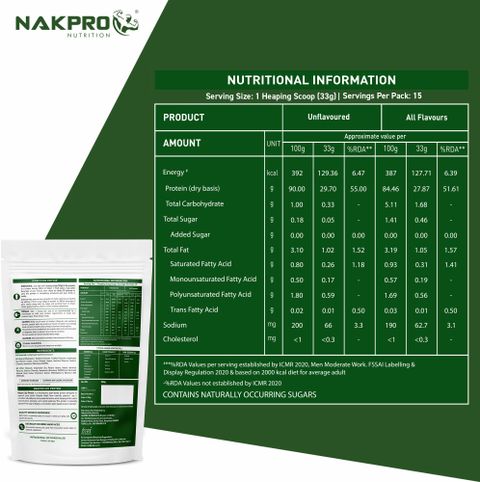 Nakpro Soy Platinum | Soy Protein Isolate | 27g Pro | Plant-Based Protein (2 kg, Vanilla) - Image 7