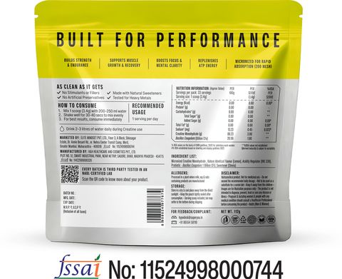 SUPERYOU Pro Creatine Monohydrate 112g Zesty Lemon - Image 4