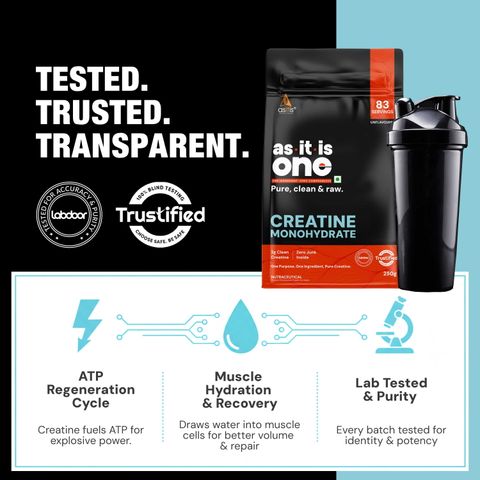 AS-IT-IS Nutrition One Monohydrate Creatine 250g Unflavored - Image 5