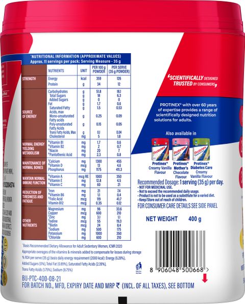 Protinex Rich Chocolate Whey Protein 400g 200 ml - Image 6