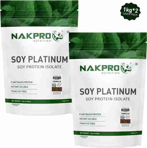 Nakpro Soy Platinum | Soy Protein Isolate | 27g Pro | Plant-Based Protein (2 kg, Vanilla) - Image 5