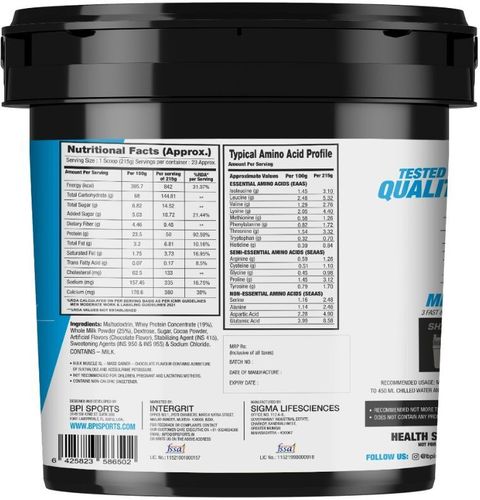 BPI Sports BulkmuscleXL Weight Gainers/Mass Gainers (5 kg, chocolate) - Image 4