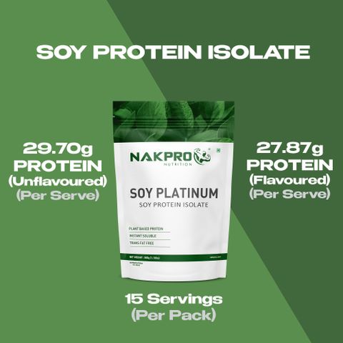 Nakpro Soy Platinum | Soy Protein Isolate | 27g Pro | Plant-Based Protein (2 kg, Vanilla) - Image 8