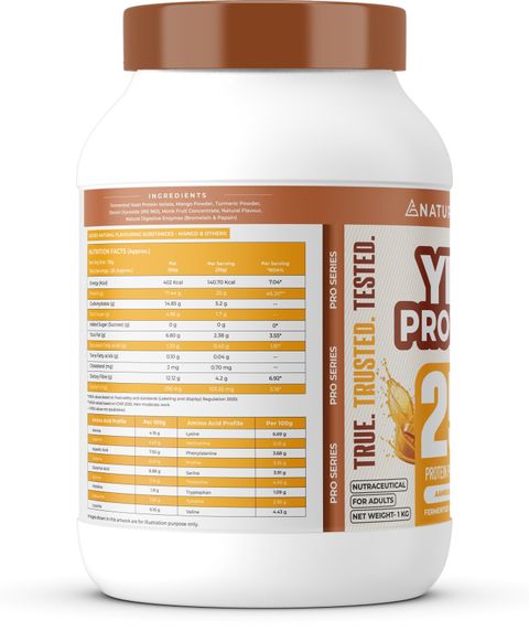 NATURALTEIN Fermented Yeast Protein Powder 1kg Aamras - Image 6