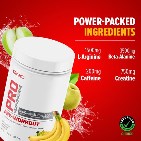 GNC Pro Performance Pre Workout (360 g, Fruit Punch) - Image 5