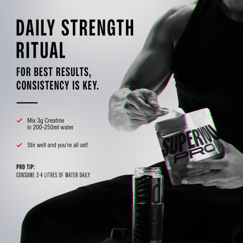SUPERYOU Pro Creatine Monohydrate 112g Zesty Lemon - Image 6
