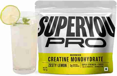 SUPERYOU Pro Creatine Monohydrate 112g Zesty Lemon - Image 3