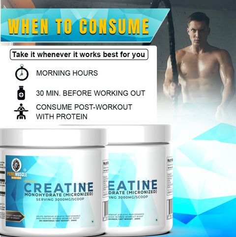 Primemuscle Nutritions Creatine Monohydrate 250g Orange - Image 6