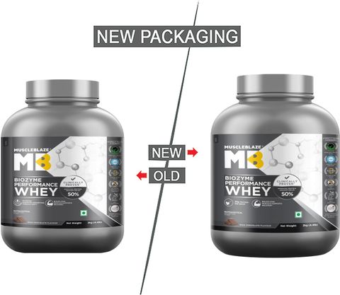 MUSCLEBLAZE Biozyme Performance Whey Protein, 2kg Rich Chocolate - Image 4