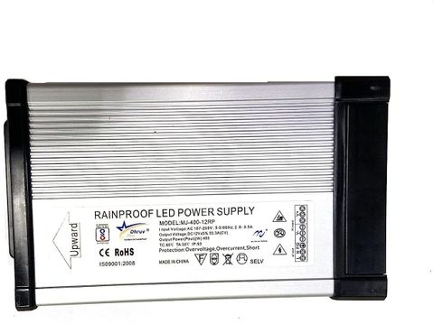 DHRUV-PRO 12V Switched Rainproof Power Supply (Silver) (12V 400W 180x120x56mm Small Body) 400 Watts Computer PSU with 4 SATA Cables (Silver) - Image 4