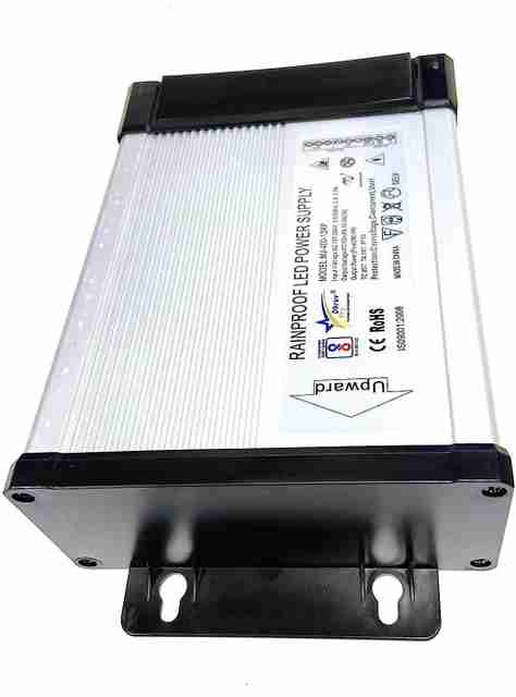 DHRUV-PRO 12V Switched Rainproof Power Supply (Silver) (12V 400W 180x120x56mm Small Body) 400 Watts Computer PSU with 4 SATA Cables (Silver) - Image 2