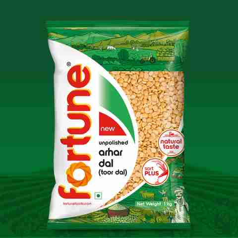 FORTUNE Unpolished Toor/Arhar Dal 1 kg - Image 3