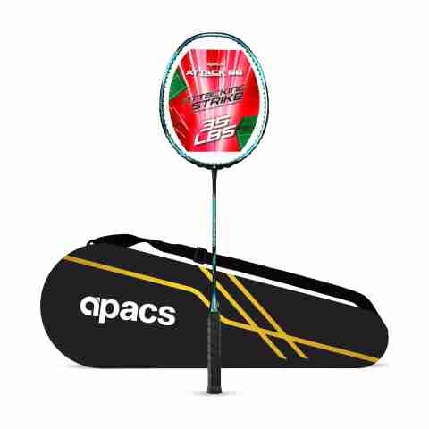 apacs ATTACK 66 Blue Unstrung Badminton Racquet (82g) 15.88 kg - Image 5