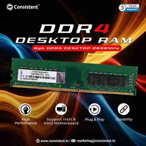 CONSISTEN DDR4 2666 MHZ DDR4 8 GB (Dual Channel) PC (CONSISTENT