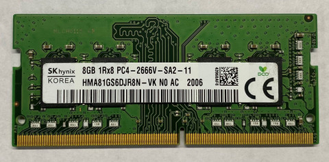 ⑧iiyama　X3291hs Sk Hynix PC4-3200AA DDR4 8 GB (Dual Channel) Laptop (HMA81GS6DJR8N