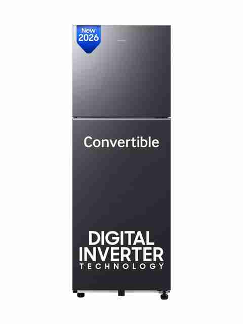 Samsung 236 L Frost Free Double Door 3 Star Refrigerator with Convertible, Digital Inverter, 2026 Model (BLACK DOI, RT40H28U3FHL) - Image 5