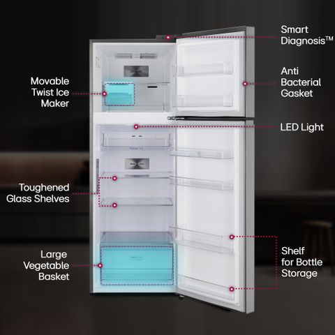 LG 322L Frost Free Double Door 3 Star Convertible Refrigerator - Image 8