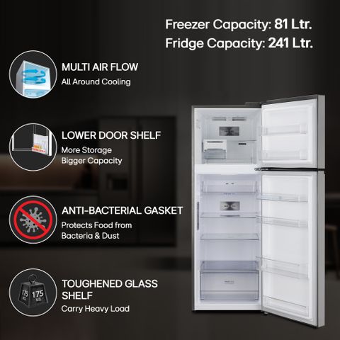 LG 322L Frost Free Double Door 3 Star Convertible Refrigerator - Image 6