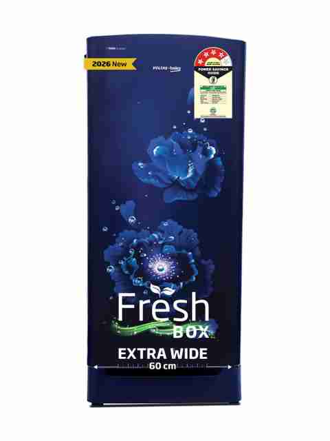 Voltas Beko 183 L Direct Cool Single Door 4 Star Refrigerator with Base Drawer (Fairy Flower Blue, RDC215A / 4W0FBR0M0B00GO) - Image 3