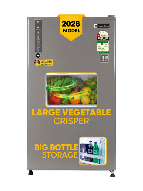 realme TechLife 100 L Direct Cool Single Door 1 Star Refrigerator