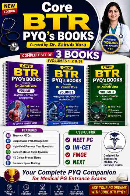 Core BTR PYQs Notes 2026-27 Edition: Buy Core BTR PYQs Notes 2026