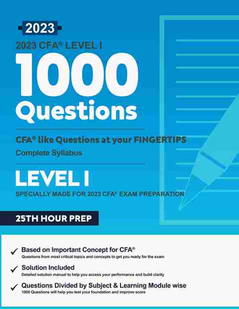 2023 CFA Level 1 Question Bank: Buy 2023 CFA Level 1 Question Bank