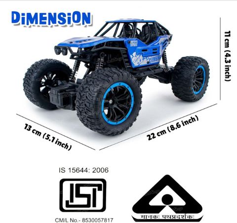 RNAV Remote Control Rock Crawler Car Toy for Kids with Smoke Effect Multicolor (Multicolor) - Image 7