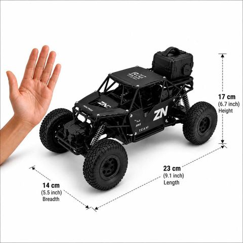 ZUNBELLA 4WD Remote Control Rock Crawler with Smoke Effect - Image 4