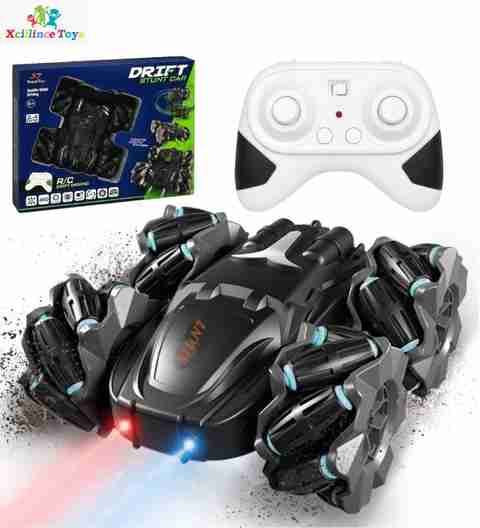 Xcillince Toys Remote Control Stunt Racing Car with 4-Wheel Drive (Multicolor) - Image 4