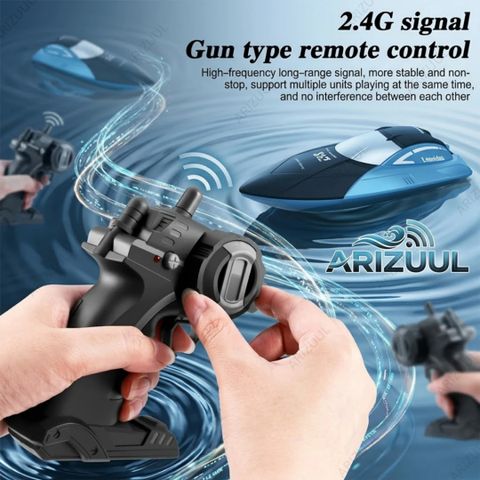 Arizuul 4DRC S4 High Speed RC Boat (Blue) - Image 5