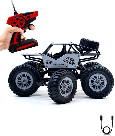 Wonder Remote Control Rock Crawler Master Monster Car for Kids Silver (Silver) - Image 6