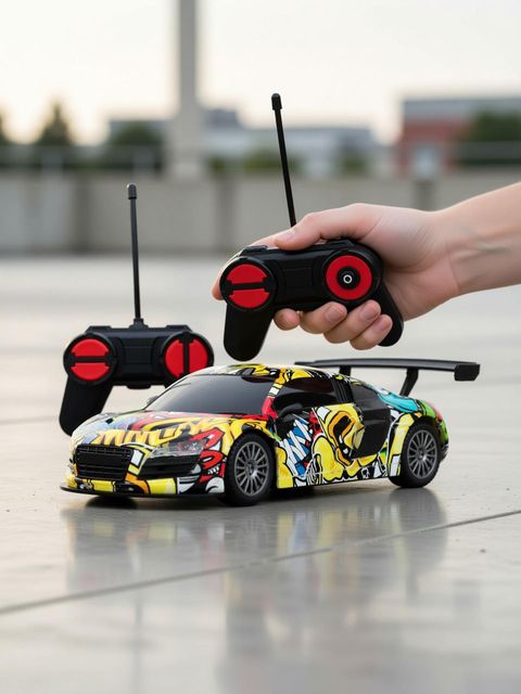 frendo फà¥à¤°à¥à¤à¤¡à¥ High Speed Mini 1:24 Scale Rechargeable Remote car w Lithium Battery for Kids (बहà¥à¤°à¤à¤à¥) - Image 6