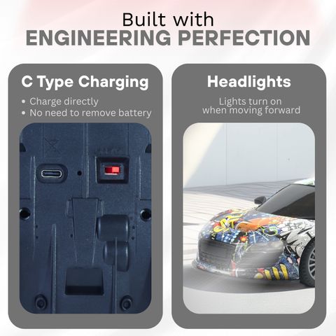 frendo फà¥à¤°à¥à¤à¤¡à¥ High Speed Mini 1:24 Scale Rechargeable Remote car w Lithium Battery for Kids (बहà¥à¤°à¤à¤à¥) - Image 8