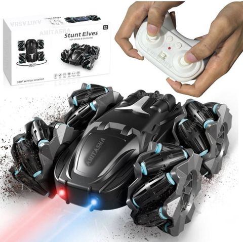 Xcillince Toys Remote Control Stunt Racing Car with 4-Wheel Drive (Multicolor) - Image 5