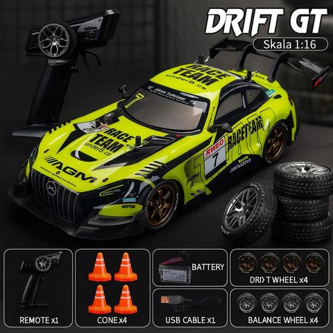 PISCINA RC Drift Car for adults High Speed 4X4 Remote control car for Kids with tyers (Green) - Image 4